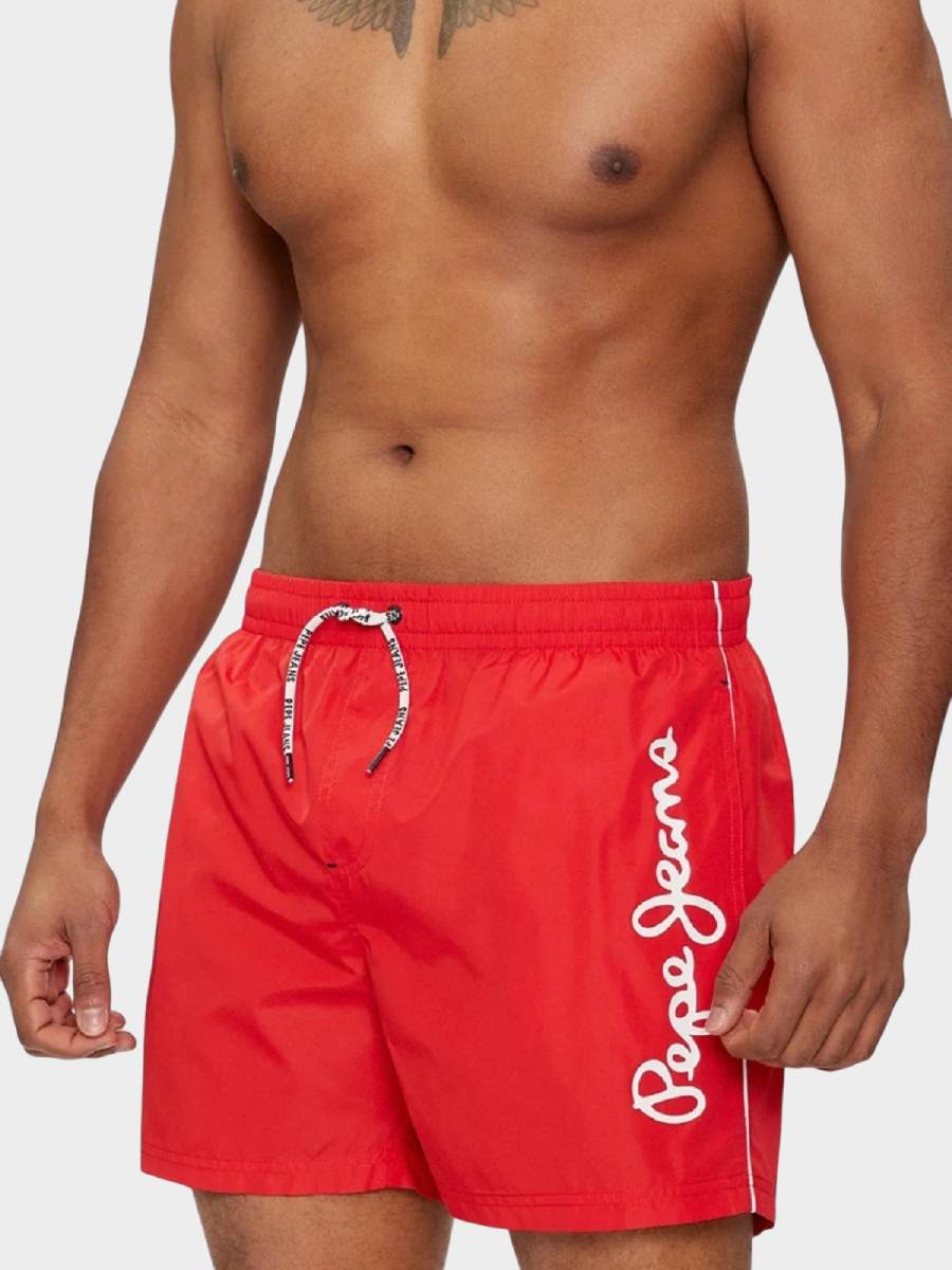 Pepe Jeans muški crveni šorts sa logotipom