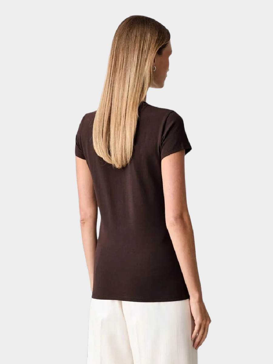 Armani-Exchange-ženska-majica-ar002811-16294-u6032-02 Armani Exchange ženska majica crna ar002811 16294 u6032 - ženska crna majica kratkih rukava prikazana otpozadi