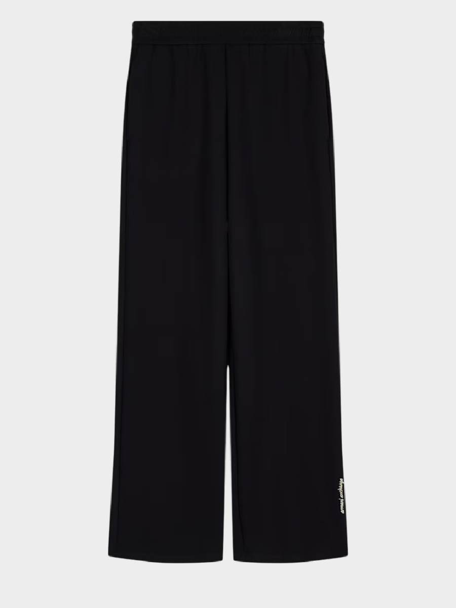 Armani-Exchange-ženske-pantalone-ar02854-16111-uc001-03 Armani Exchange ženske pantalone crne ar02854 16111 uc001 - ženske crne široke pantalone dugih nogavica