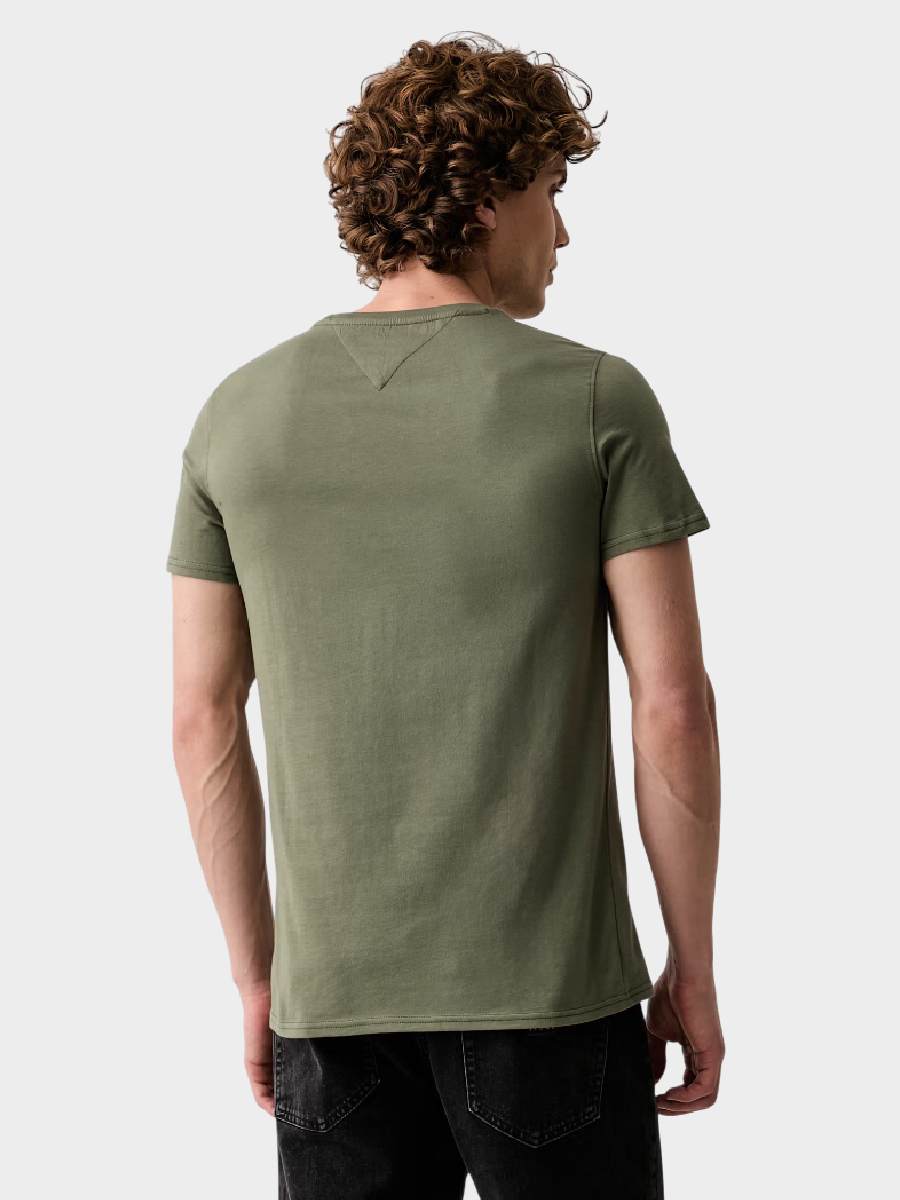 Tommy-Hilfiger-muška-majica-thdm0dm04411-m04-02 Tommy Hilfiger muška majica zelena thdm0dm04411 m04 zelena majica kratkih rukava prikazana otpozadi